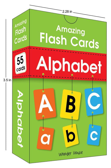 Amazing Flash Cards Alphabet: Early Development of Preschool Toddler (55 Cards) - Retail Maharaj