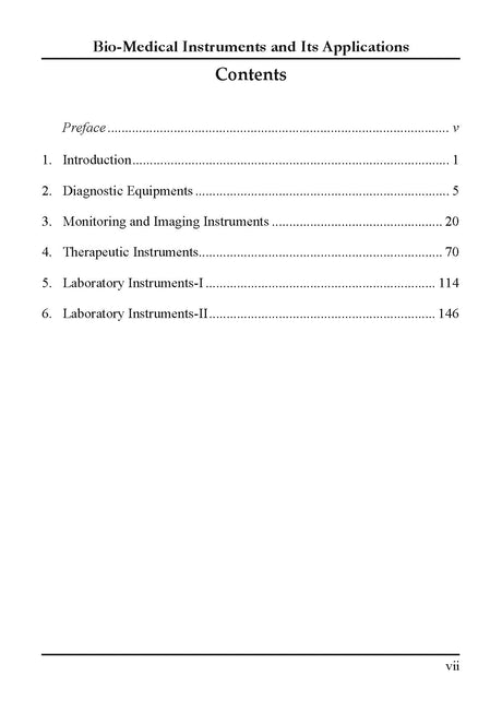 Bio-Medical Instruments and Its Applications - Retail Maharaj