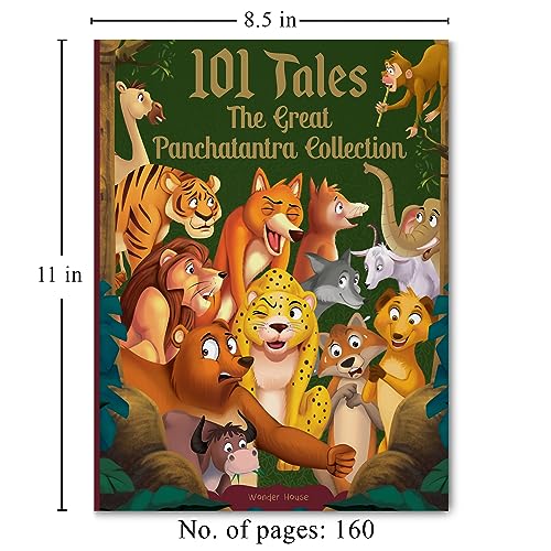 101 Tales The Great Panchatantra Collection - Collection of Witty Moral Stories For Kids For Personality Development (Hardback) - Retail Maharaj