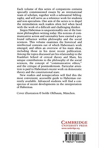 The Cambridge Companion to Habermas - Retail Maharaj