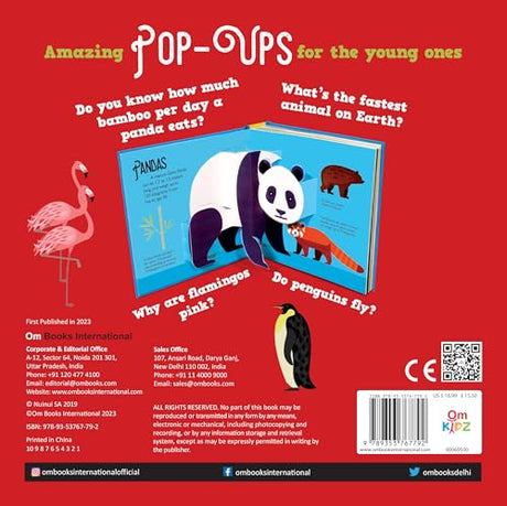 Pop Up Wild Animals Book for Children: 3D Interactive Wild Animals Pop-Up Book | Safari Adventure | Pop Up Journey with Lions, Elephants & More | ... Book for Kids; 3+ Ages (Pop-ups board books) - Retail Maharaj