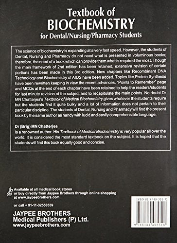 TEXTBOOK OF BIOCHEMISTRY FOR DENTAL,NURSING,PHARMACY STUDENTS - Retail Maharaj