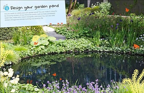 RHS Ultimate Sticker Book Garden Pond: New Edition with More Than 250 Stickers - Retail Maharaj