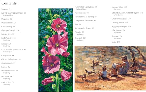 Acrylic Painting Step-by-Step: 22 Modern, Colourful Designs: 22 Easy Modern Designs (Step-by-Step Leisure Arts) - Retail Maharaj