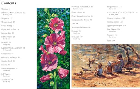 Acrylic Painting Step-by-Step: 22 Modern, Colourful Designs: 22 Easy Modern Designs (Step-by-Step Leisure Arts) - Retail Maharaj