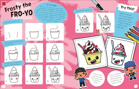 Draw with Art for Kids Hub Cute and Funny Foods - Retail Maharaj