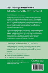 The Cambridge Introduction to Literature and the Environment (Cambridge Introductions to Literature) - Retail Maharaj