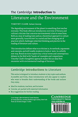 The Cambridge Introduction to Literature and the Environment (Cambridge Introductions to Literature) - Retail Maharaj
