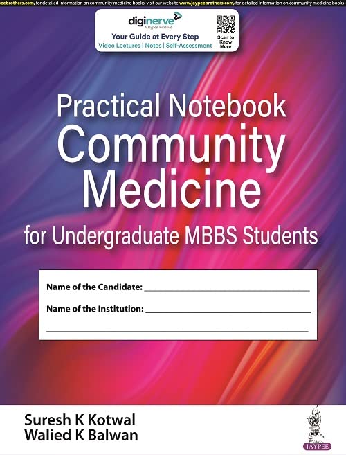 PRACTICAL NOTEBOOK COMMUNITY MEDICINE FOR UNDERGRADUATE MBBS STUDENTS - Retail Maharaj