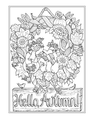 Creative Haven Autumn Charm Coloring Book - Retail Maharaj