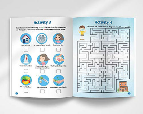 Viral Infections - A Hygiene Guide And Sticker Activity Book For Children - Retail Maharaj
