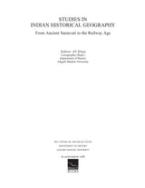 Studies in Indian Historical Geography: From Ancient Sarasvati to the Railway Age - Retail Maharaj