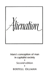 Alienation: Marx's Conception of Man in a Capitalist Society (Cambridge Studies in the History and Theory of Politics) - Retail Maharaj