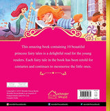 Princess Fairy Tales: Ten Traditional Fairy Tales For Children (Abridged and Retold With Large Font For Easy Reading) 8 Inches X 8 Inches - Hardback - Retail Maharaj
