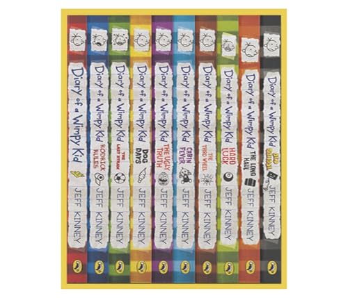 Diary of a Wimpy Kid Boxset: 10 Books Collection (Books 1-10) | #1 International Bestselling Series | 250+ Million Copy Bestseller | Ages 8+ Years - Retail Maharaj