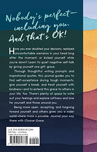 Choose Grace: A Journal for Not Being so Hard on Yourself (And Others, Too!) - Retail Maharaj