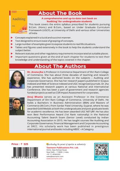 Taxmann's Auditing [UGCF | NEP] – Comprehensive | NEP/UGCF-aligned Textbook Featuring—Lucid Explanations | Practical Examples | Statutory Frameworks—Ideal for Students | Aspiring Auditors - Retail Maharaj
