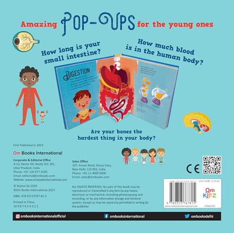 Pop Up Human Body Book for Kids: Amazing Anatomy | 3D Body Wonders | Explore Bones, Muscles, Brains & Beyond | Inside My Body | Body Facts & Fun | ... Up Book for Children (Pop-ups board books) - Retail Maharaj