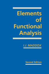 Elements of Functional Analysis - Retail Maharaj