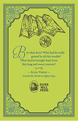 Around the World in Eighty Days, Jules Verne Classic Novel, (Phileas Fogg, Adventure, Travel Tale), Ribbon Page Marker, Perfect for Gifting - Retail Maharaj