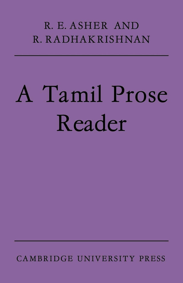 A Tamil Prose Reader - Retail Maharaj
