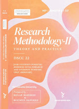 Research Methodology-II (DSCC-22, Semester-8, CU) Theory and Practice (English Version)