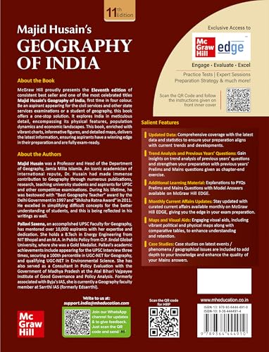 Geography of India, 11e for UPSC CSE 2026 by Pallavi Saxena | Solved PYQs | Colour Maps, Graphs & Charts | Learning tricks & Trend analysis | 30+ Video lectures, Monthly Current Affairs and Webinars - Retail Maharaj