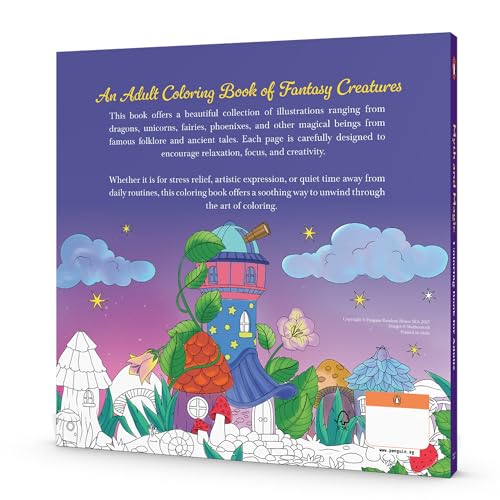 Myth and Magic: Colouring Book for Adults with Tear out Sheets: Relax and Unwind with Dragons, Fairies, and Mythical Creatures ― Intricate Designs for ... Sheets for Easy Display| Select Learning - Retail Maharaj