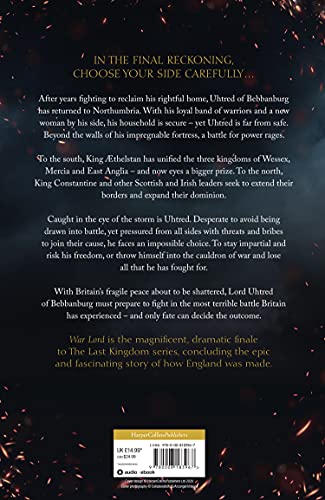 War Lord: The No.1 Sunday Times bestseller, the epic new historical fiction book for 2020: Book 13 (The Last Kingdom Series) - Retail Maharaj