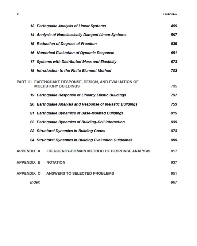Dynamics of Structures: Theory and Applications to Earthquake Engineering, 6e - Retail Maharaj