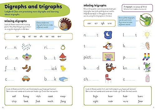 Phonics Practice: A Learn with Ladybird Activity Book (5-7 years): Ideal for home learning (KS1) - Retail Maharaj