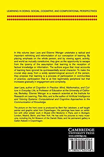 Situated Learning: Legitimate Peripheral Participation (Learning in Doing: Social, Cognitive and Computational Perspectives) - Retail Maharaj