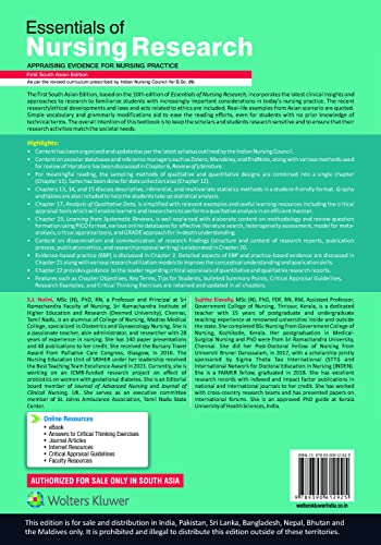 Essentials of Nursing Research—Appraising Evidence for Nursing Practice, 1st South Asian ed - Retail Maharaj