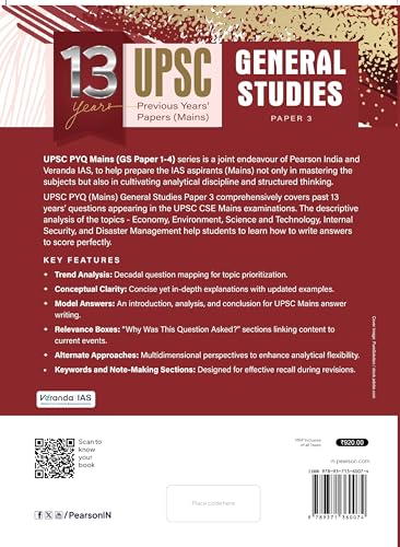 13 Years' UPSC Previous Years' Papers (Mains) General Studies Paper-3 - Retail Maharaj