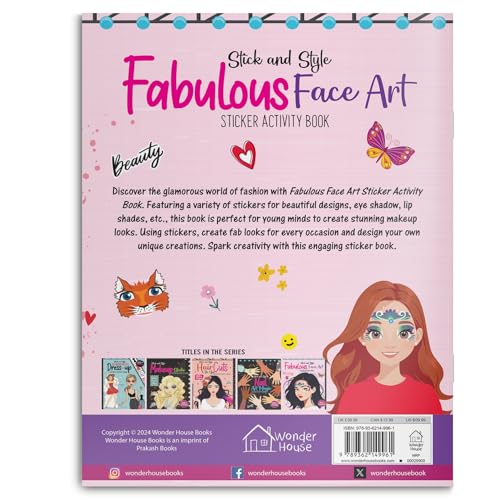 Stick and Style - Fabulous Face Art (Sticker Activity Book) - Retail Maharaj