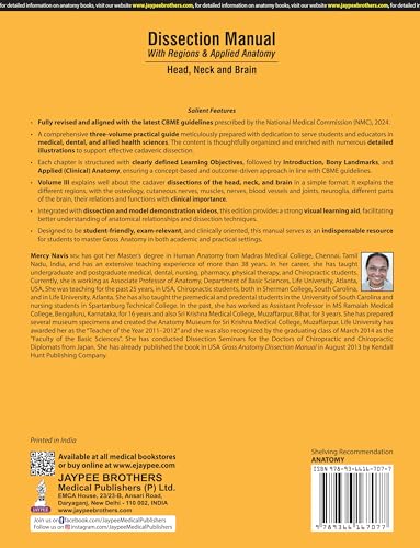 Dissection Manual With Regions & Applied Anatomy Head, Neck And Brain (Vol.3) - Retail Maharaj