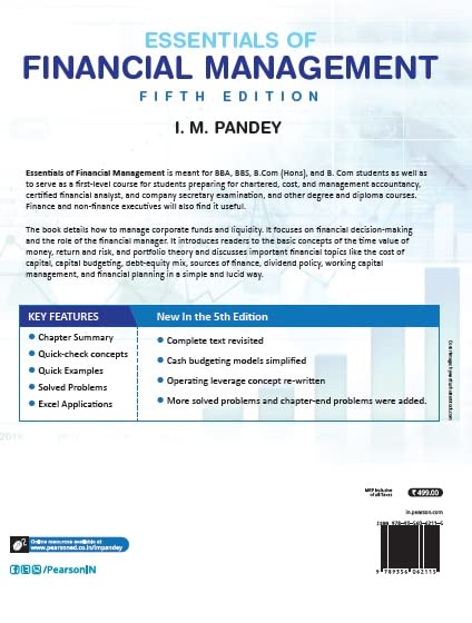 Essentials of Financial Management | Fifth Edition| By Pearson - Retail Maharaj