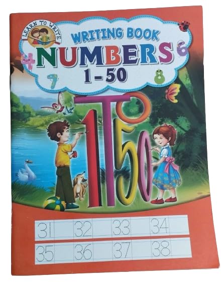 NUMBER WRITING BOOK 1 TO 50 AND 1 TO 100 FOR PREPRIMARY SCHOOL CHILDREN - Retail Maharaj