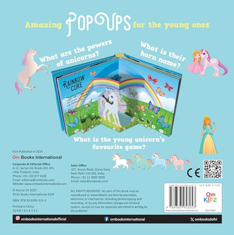 Pop Up Unicorn Book for Children: 3D Interactice Magical Adventures Pop Up Book for Kids | Twinkle the Unicorn’s Pop-Up Pictures | Fly with Sparkle Unicorns | Glitter, Magic & Rainbows | Unicorn Magic for Little Explorers; 3+ - Retail Maharaj