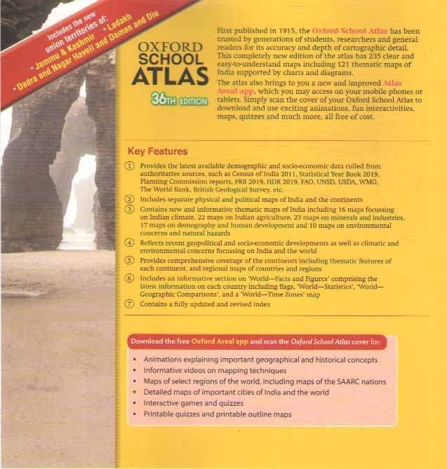 Oxford School Atlas – 36th Edition | Included Highly Detailed Maps and Recent Geopolitical Developments - Retail Maharaj