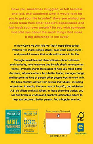 How Come No One Told Me That?: Life Lessons, Practical Advice and Timeless Wisdom for Success | Personal development book to help you in career management - Retail Maharaj