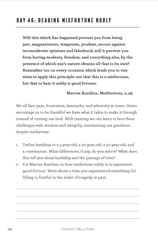 Journal Like a Stoic: A 90-Day Stoicism Program to Live with Greater Acceptance, Less Judgment, and Deeper Intentionality (Includes Teachings of Marcus Aurelius) - Retail Maharaj