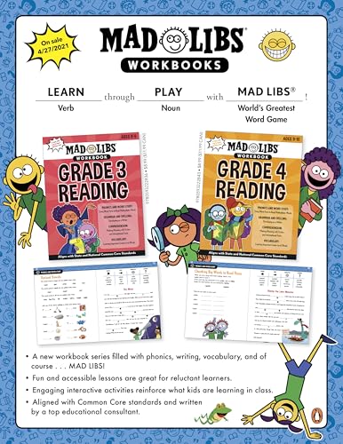 Mad Libs Workbook: Grade 4 Reading: Aligns with State and National Common Core Standards - Retail Maharaj