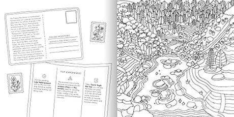 Road Trip! Coloring Book: Color Your Way to National Parks, Landmarks, and Roadside Attractions: A Coloring Book - Retail Maharaj