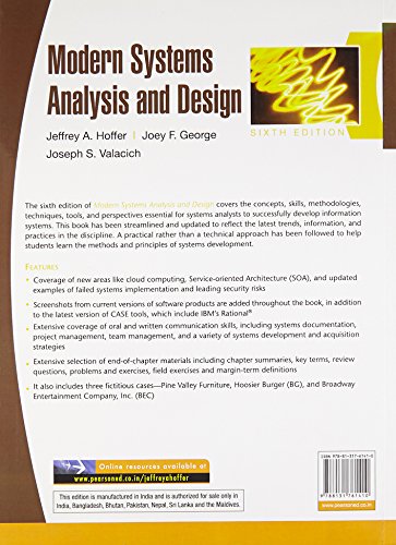 MODERN SYSTEM ANALYSIS AND DESIGN, 6TH EDITION - Retail Maharaj