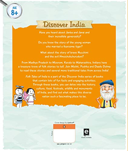 Discover India: Folk Tales of India: Stories from Tamil Nadu, Punjab, Mizoram, Maharashtra and More | Coloured Illustrations | Perfect for Home and School Libraries | Ages 8+ - Retail Maharaj