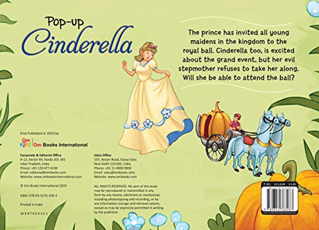 Pop Up Cinderella Book for Children: 3D Interactive Fairytale Adventure Pop Up Book for Kids | Cinderella’s Grand Ball | Magical Moments Unfold | Interactive Play & Educational Fun | Pop Up Magic for Little Readers; 3+ Ages - Retail Maharaj
