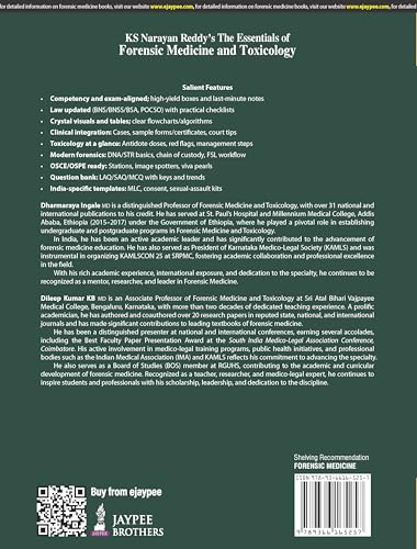 KS NARAYAN REDDY'S THE ESSENTIALS OF FORENSIC MEDICINE & TOXICOLOGY - Retail Maharaj