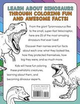 Dinosaur Book for Kids: Coloring Fun and Awesome Facts - Retail Maharaj