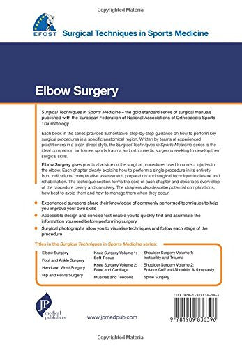EFOST Surgical Techniques in Sports Medicine - Elbow Surgery - Retail Maharaj